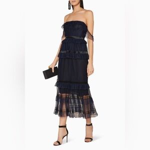 Jonathan Simkhai Runway Strapless Tulle Dress Silk Lined Size 6 NYFW